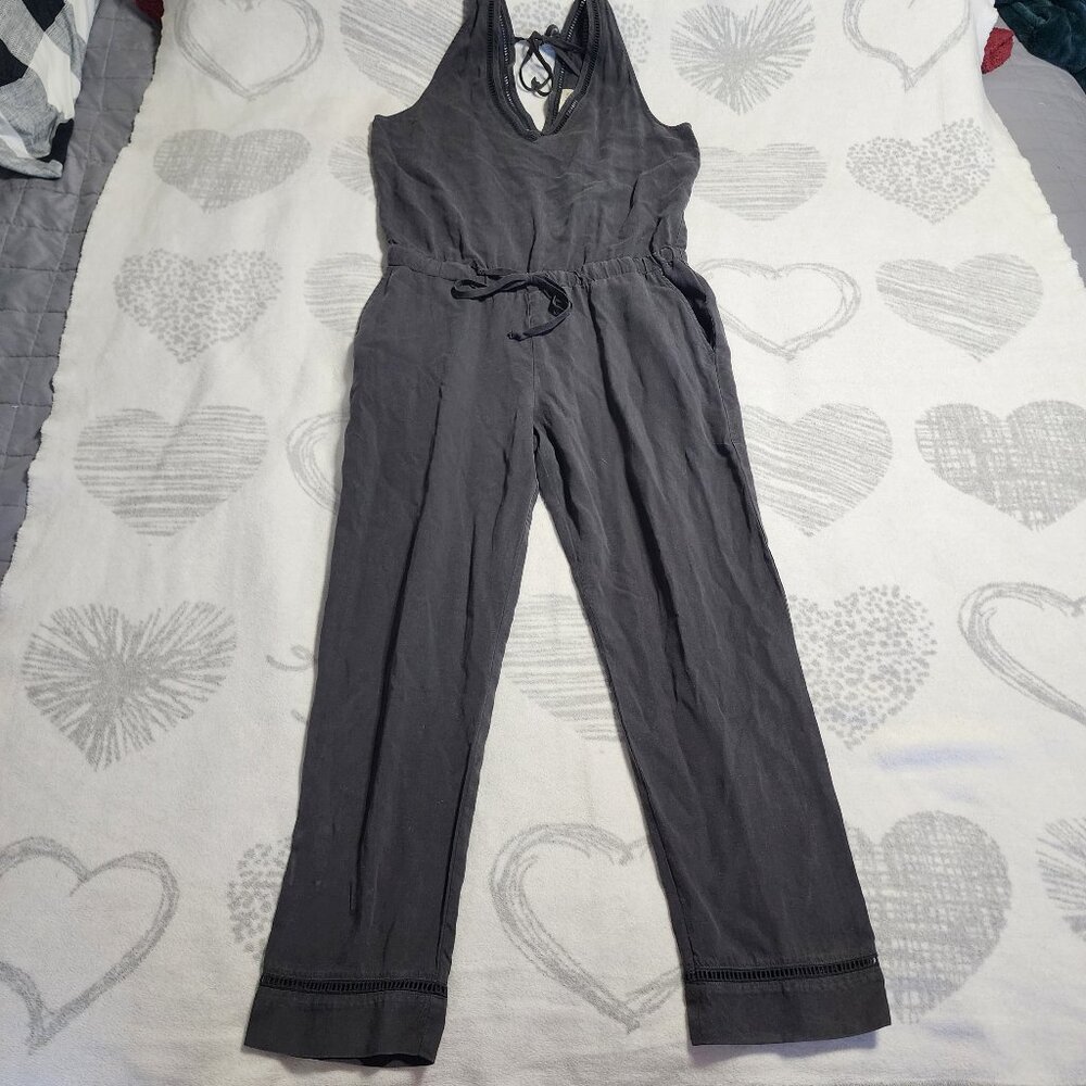 Cloth & Stone (Anthropologie) Gray Stonewash Julianna Jumpsuit - Size M